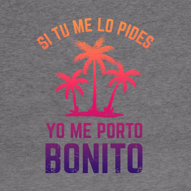 Si tu me lo pides, yo me porto bonito - purple design by verde